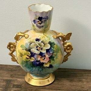 Vintage Limoges Porcelain Vase By Martial Redon | France | Broken Handle